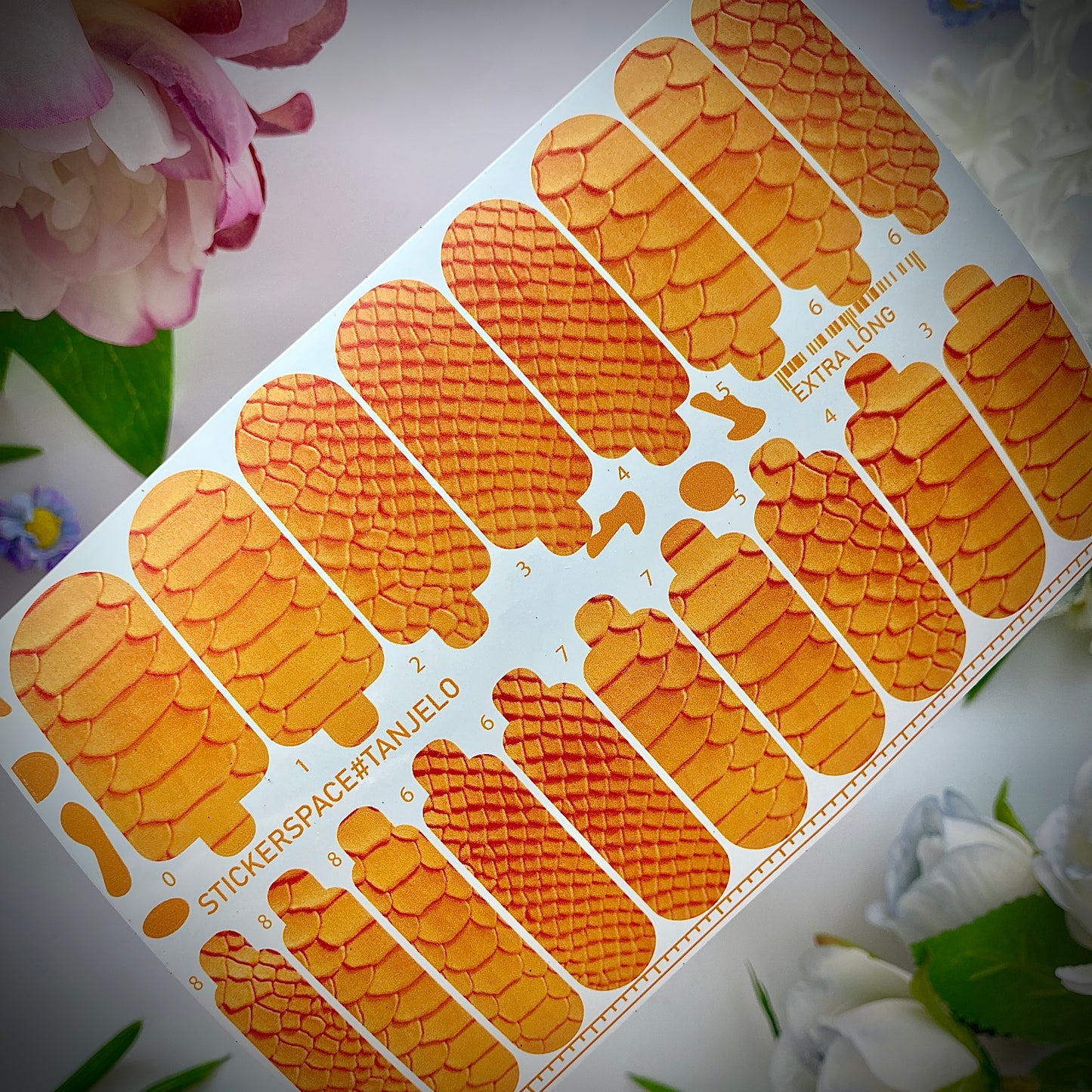 Nail wrap "Tangelo"