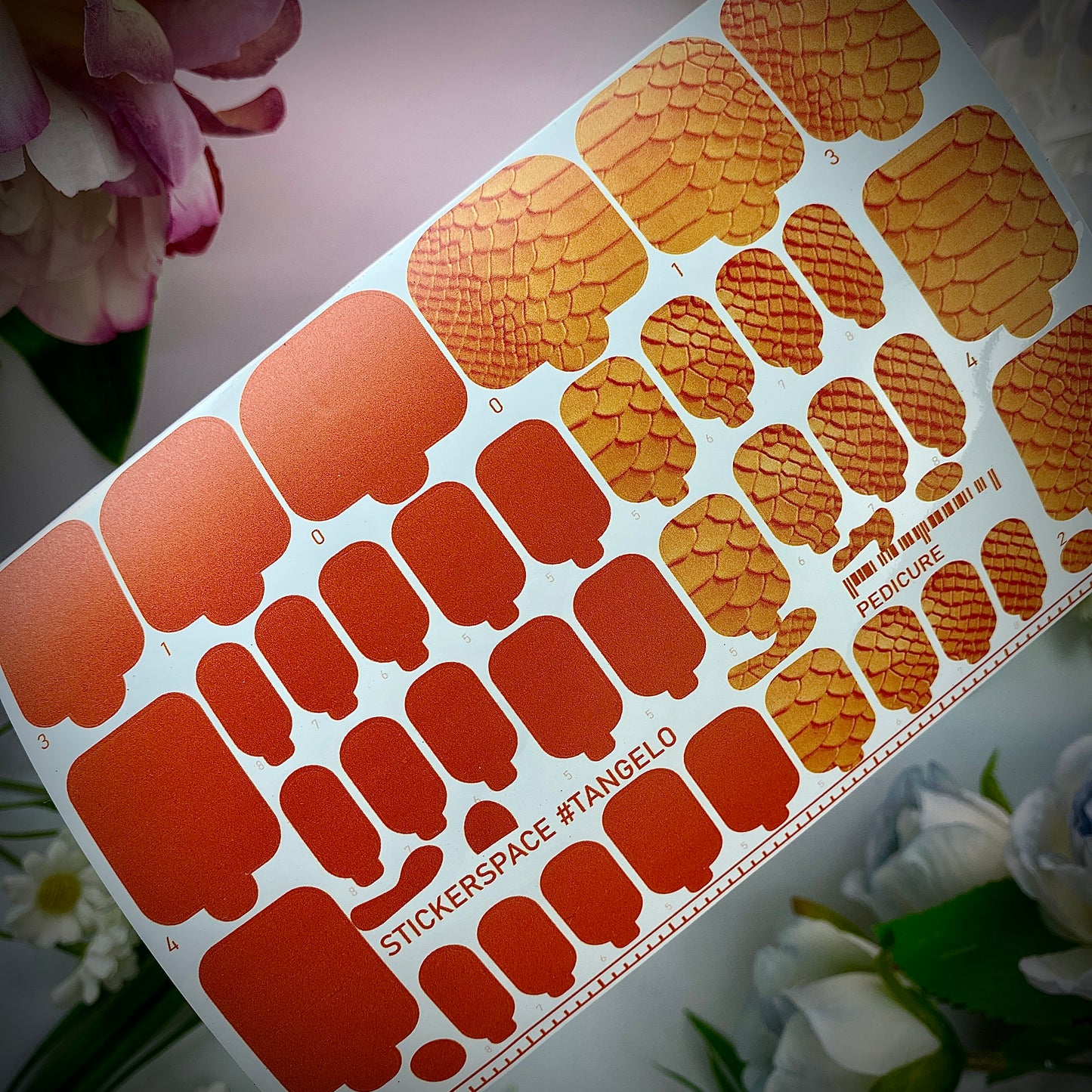 Nail wrap "Tangelo"