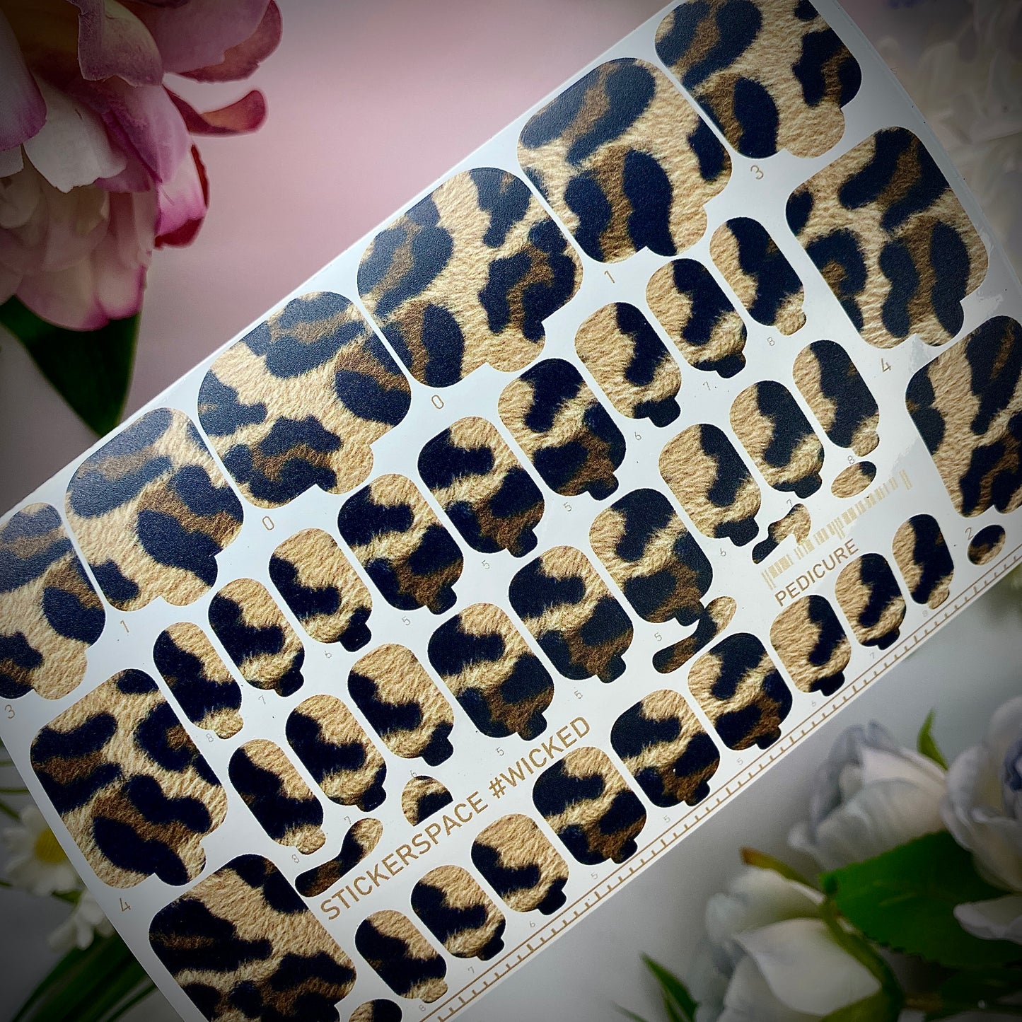 Nail pedicure wrap "Wicked"