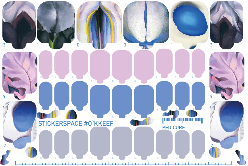 Nail wrap "O`Keeffe"