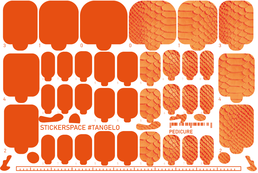 Nail wrap "Tangelo"