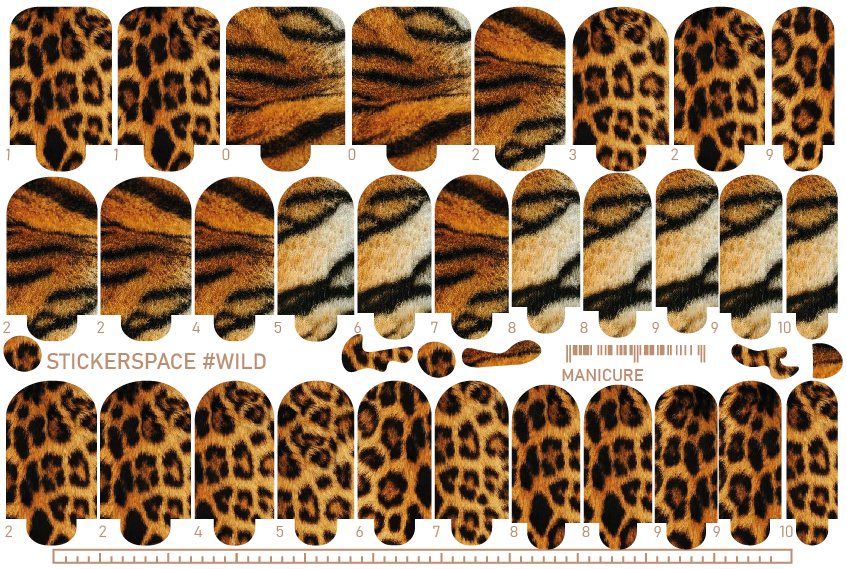 Nail wrap "Wild"