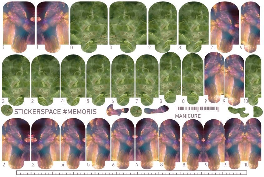 Manicure nail wrap "Memories"