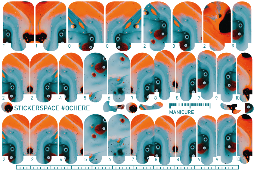 Nail wrap "Ochere"