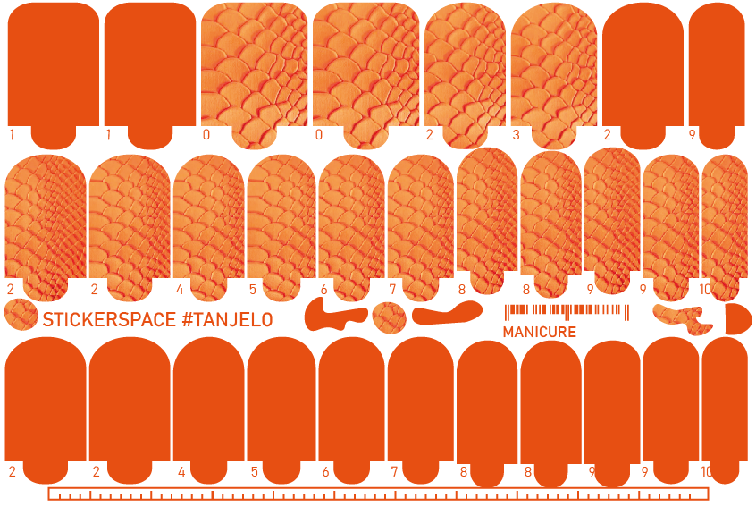 Nail wrap "Tangelo"