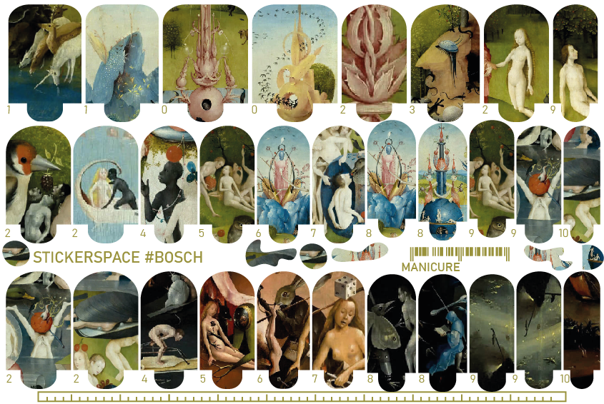 Nail wrap "Bosch"