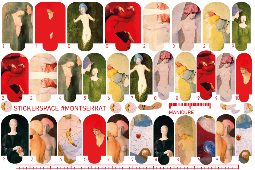 Manicure nail wrap "Montserrat"