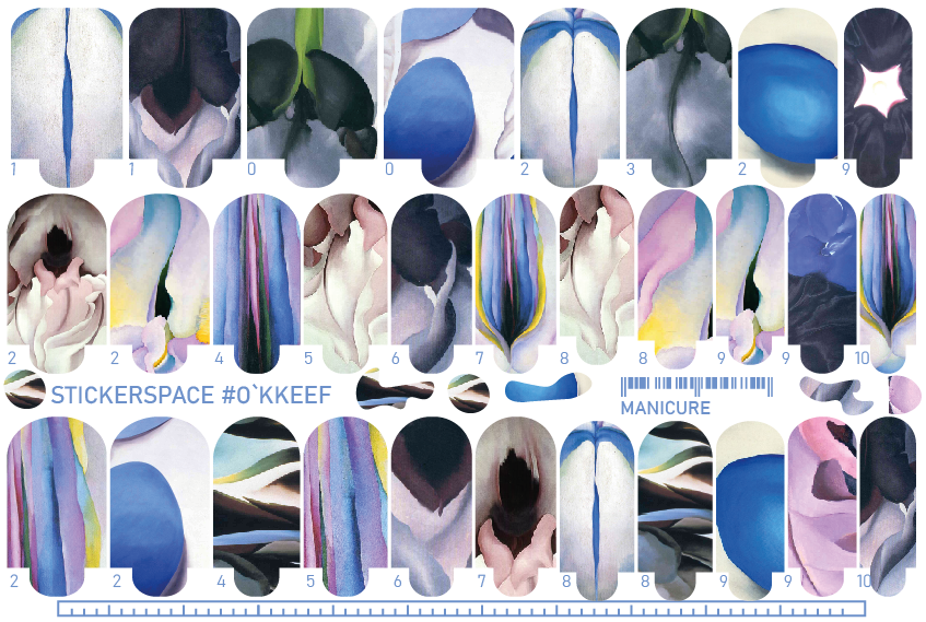 Nail wrap "O`Keeffe"