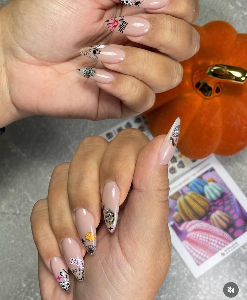 Nail stickers "Boo"