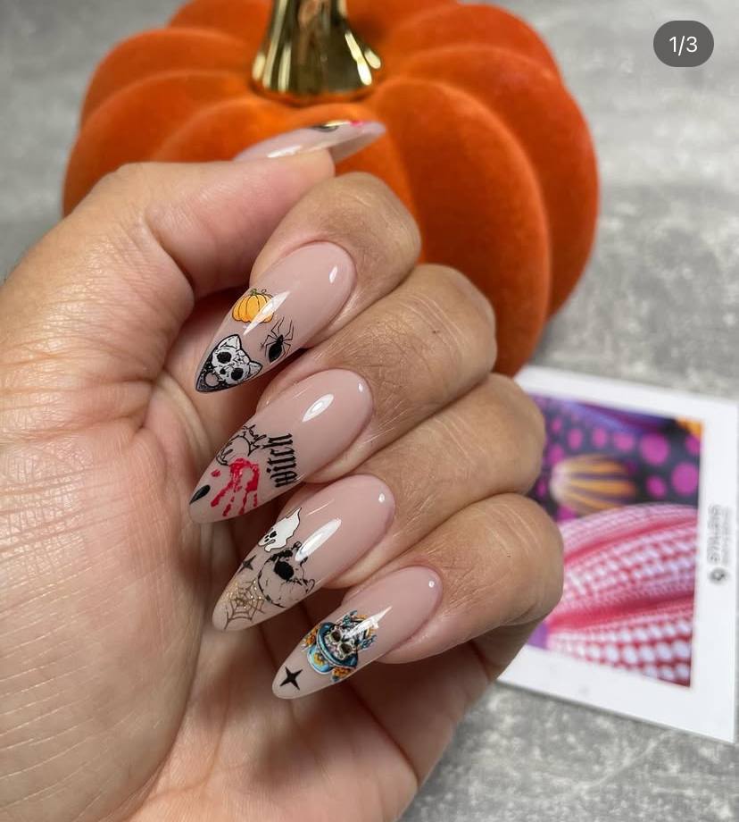 Nail stickers "Boo"