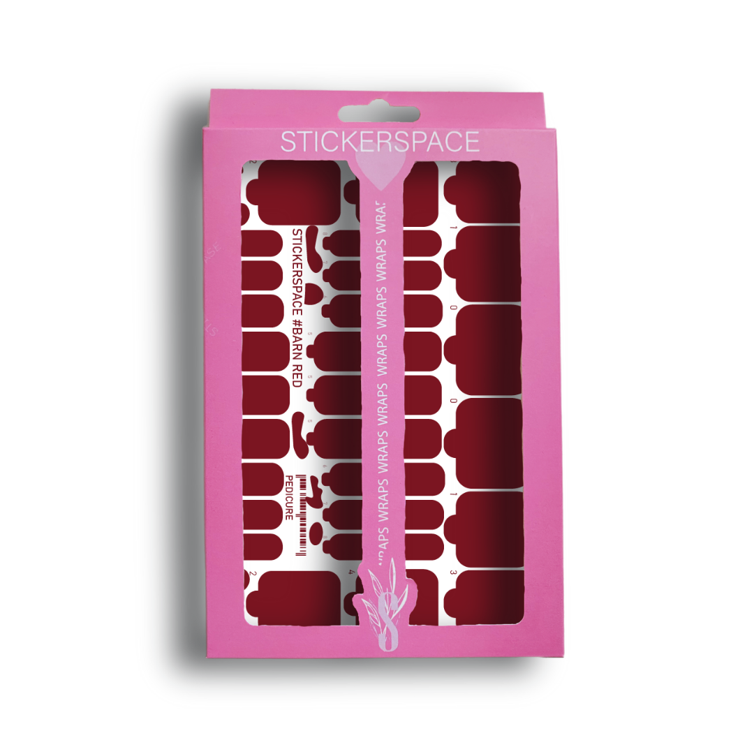 Плівки на нігті "Barn Red"