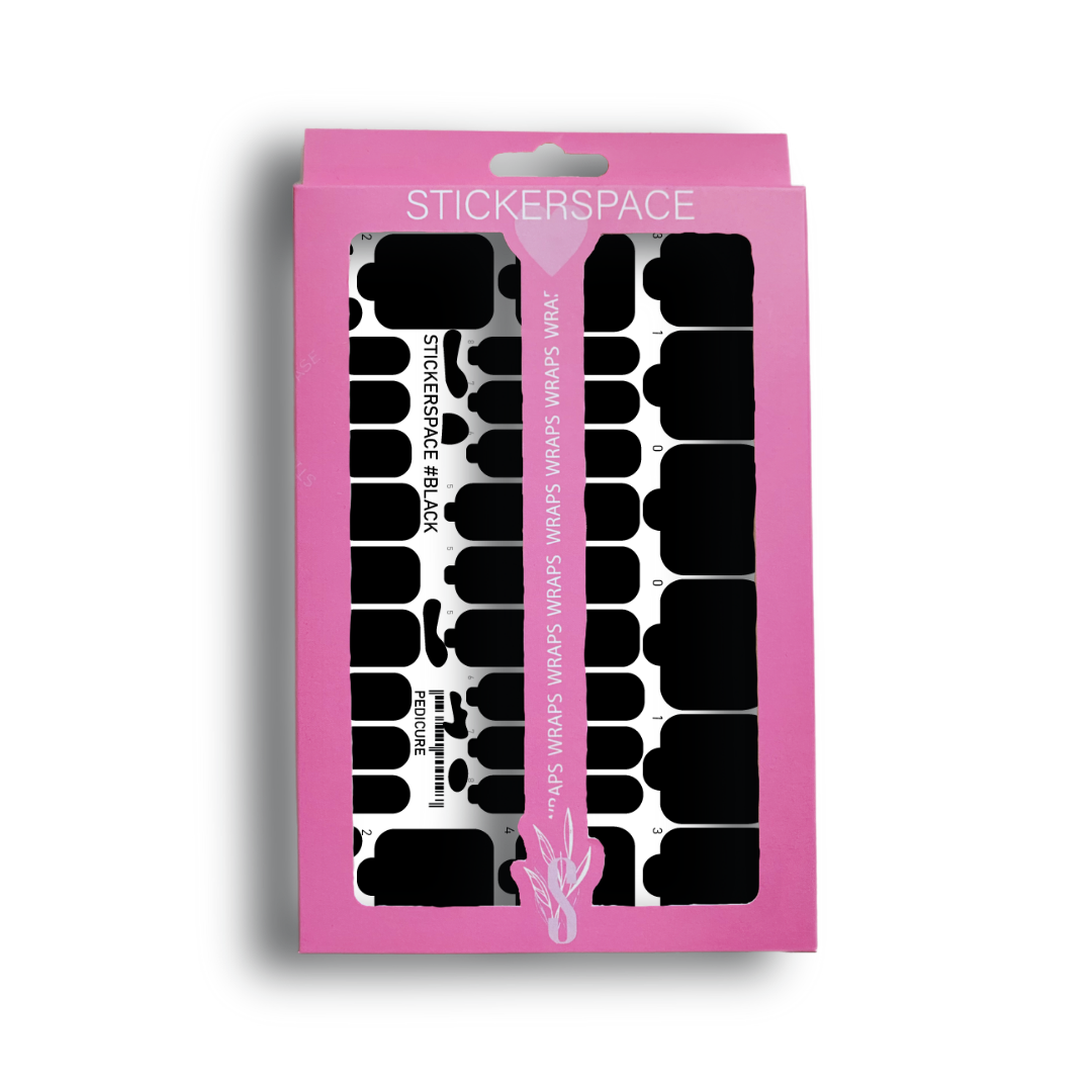 Плівки на нігті "Чорна"