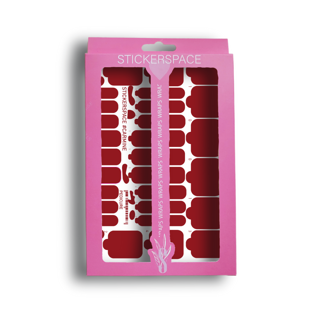 Плівки на нігті "Кармін"