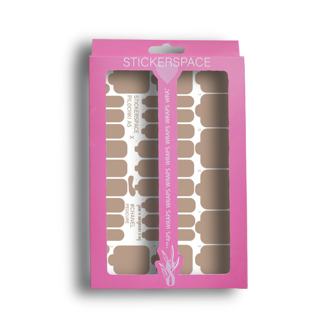 Плівки педикюр "Chanel"