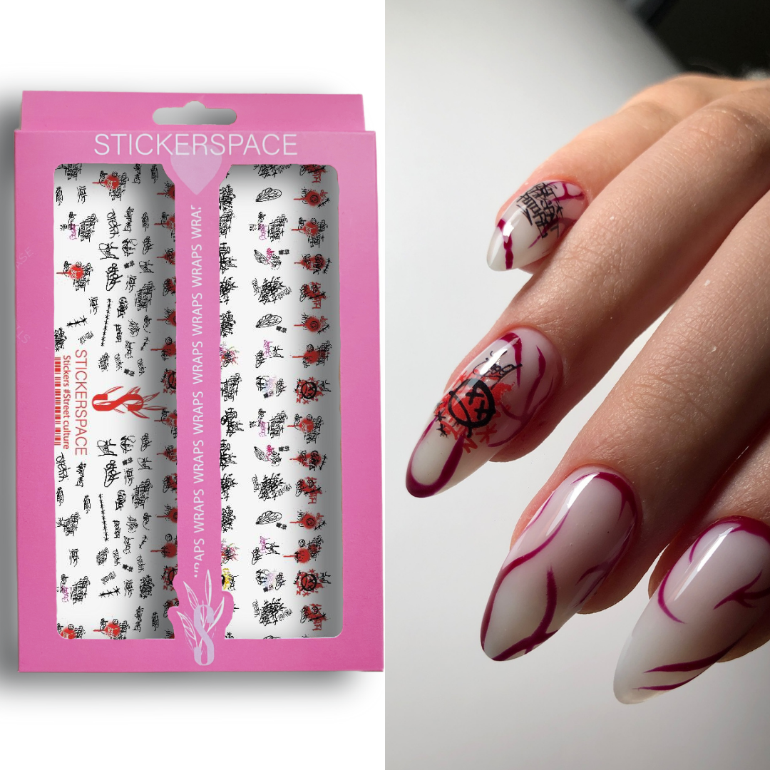 Стікери для нігтів "Street culture"