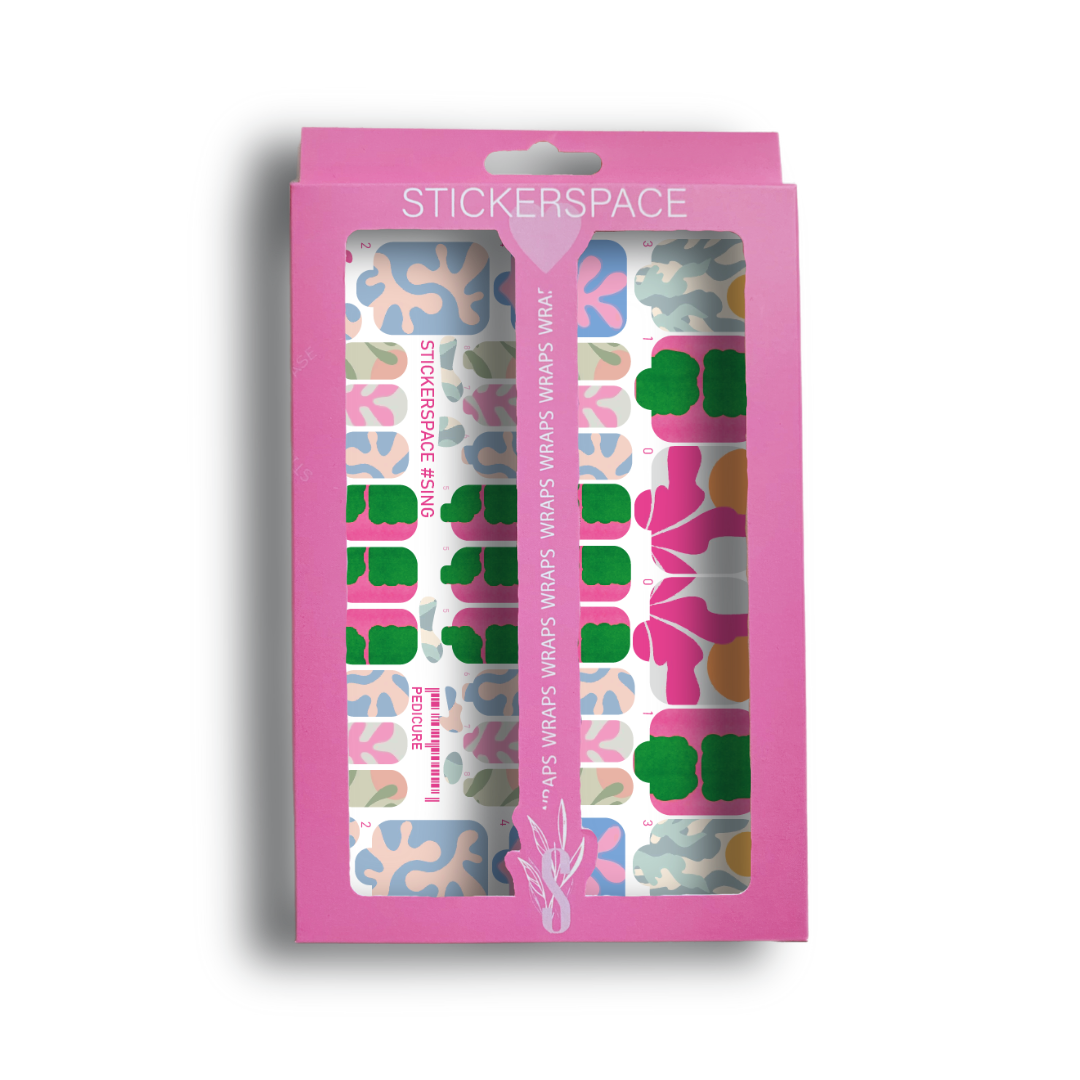 Nail pedicure wraps Sing