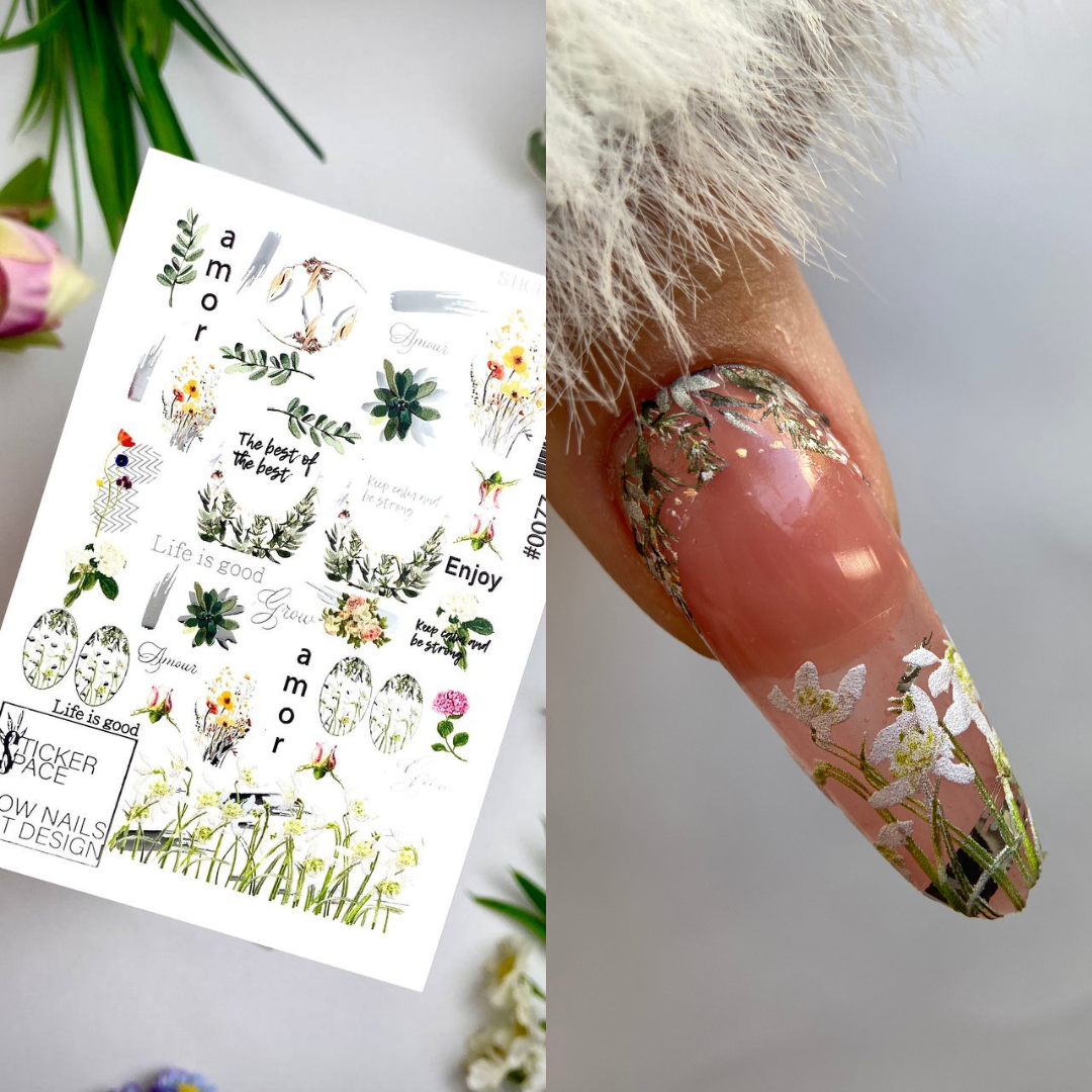 Комбіновані слайдери для нігтів - 0077