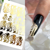 Gold Foil Nail sliders - 0020
