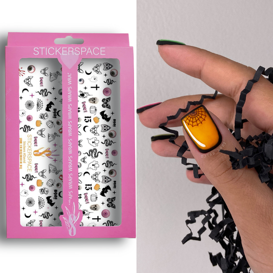 Nail stickers "Boo"