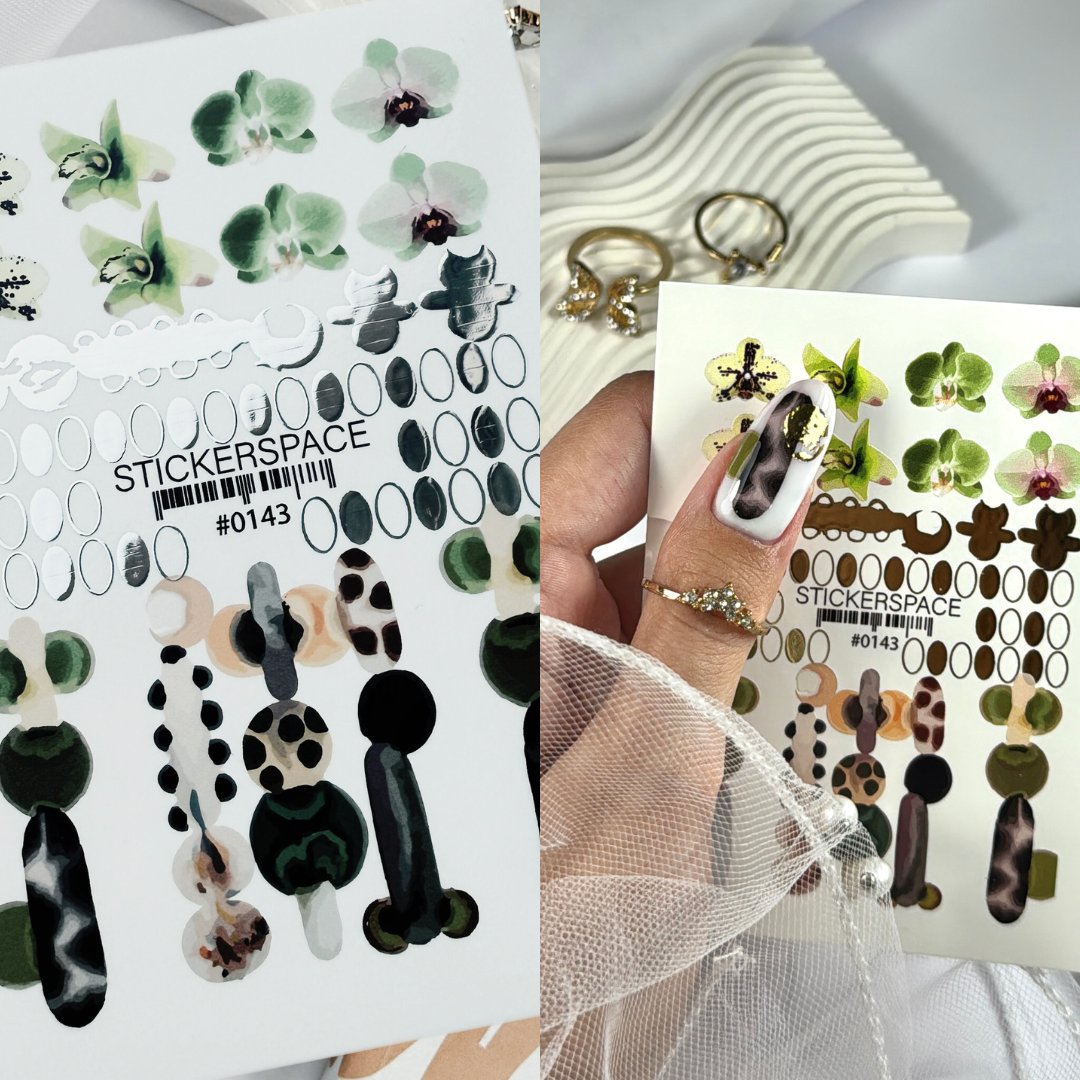 Комбіновані слайдери для нігтів - 0143