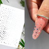 Silver Foil Nail sliders - 0075
