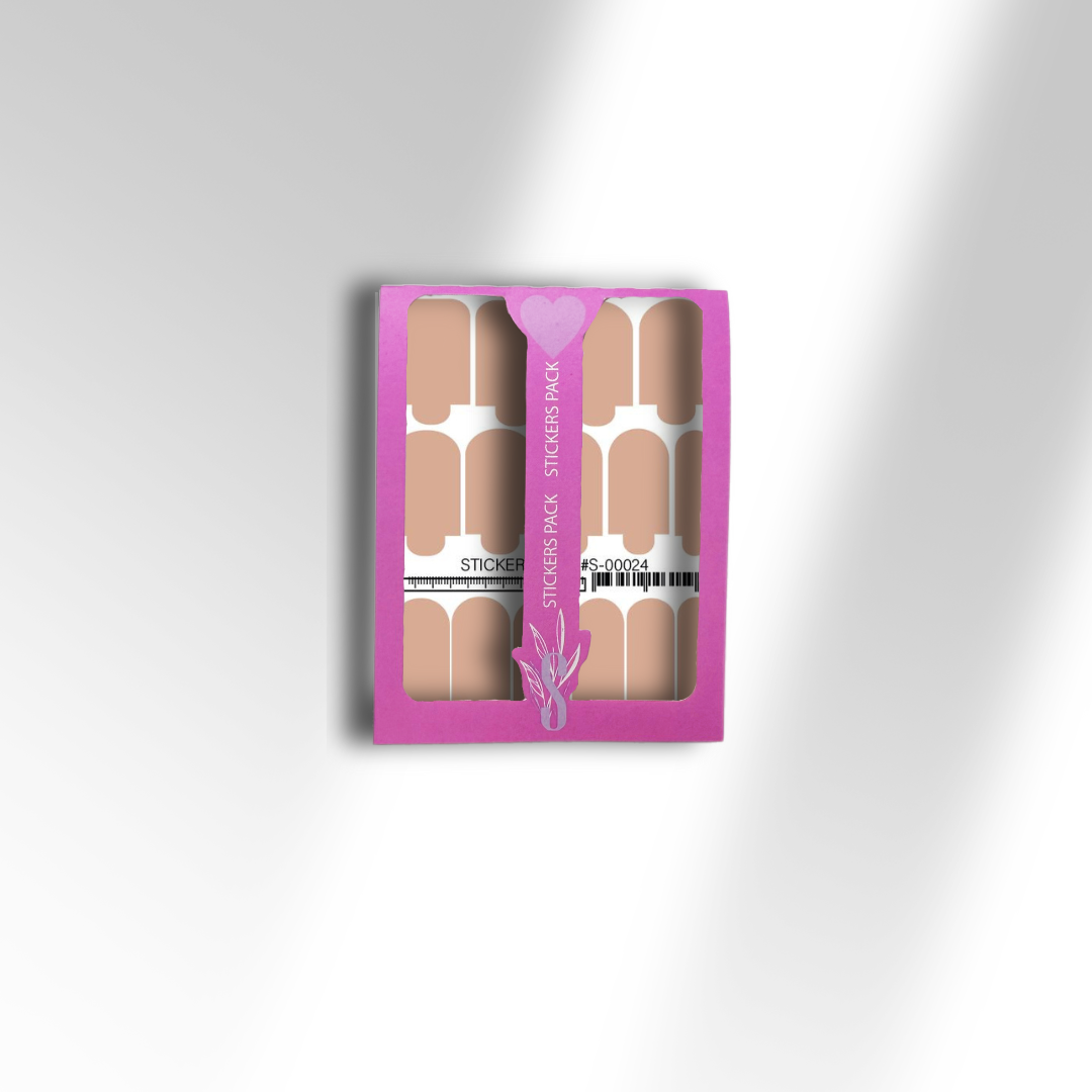 Міні-плівки для нігтів нюдова S-00024