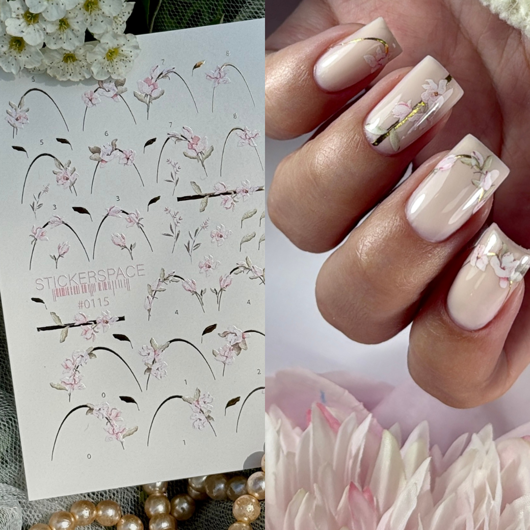 Комбіновані слайдери для нігтів - 0115