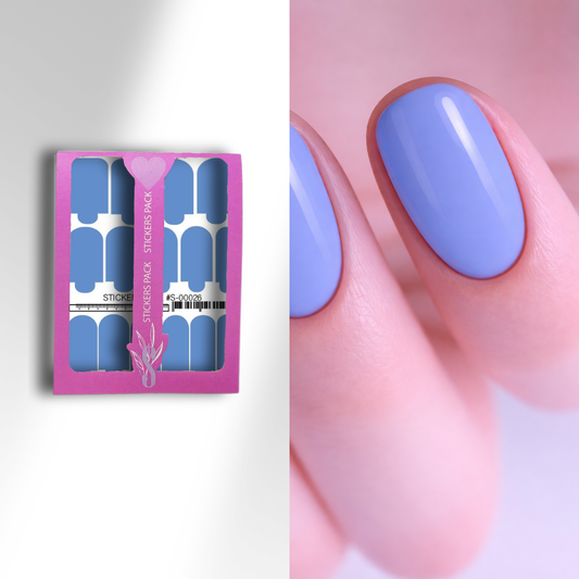 Nail wraps mini Blue S-00026