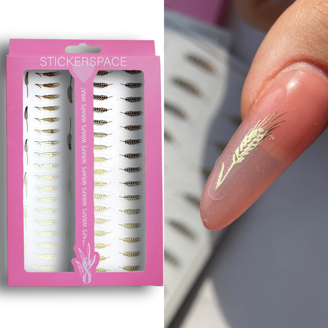 Стікери для нігтів "Kolos" Срібло|Золото