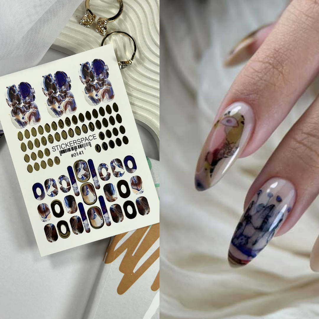 Комбіновані слайдери для нігтів - 0195