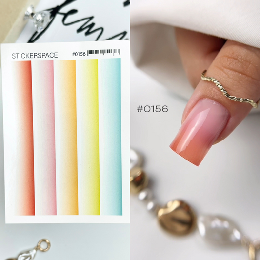 Слайдери для нігтів - Градієнт 0156