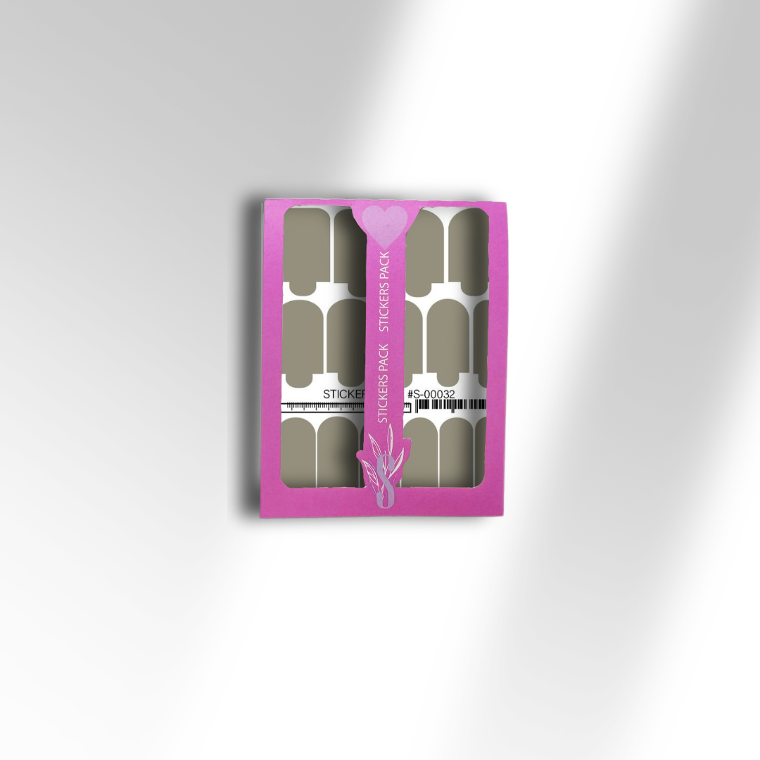 Міні-плівки для нігтів кольору хакі S-00032