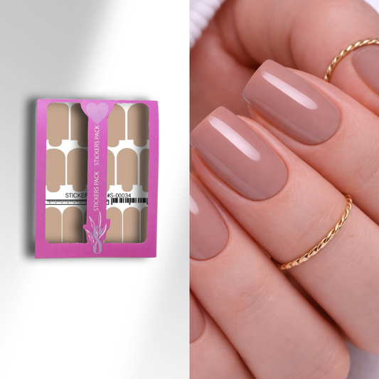 Nail wraps mini Beige-pink S-00034