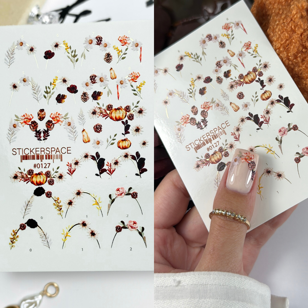 Комбіновані слайдери для нігтів - 0127