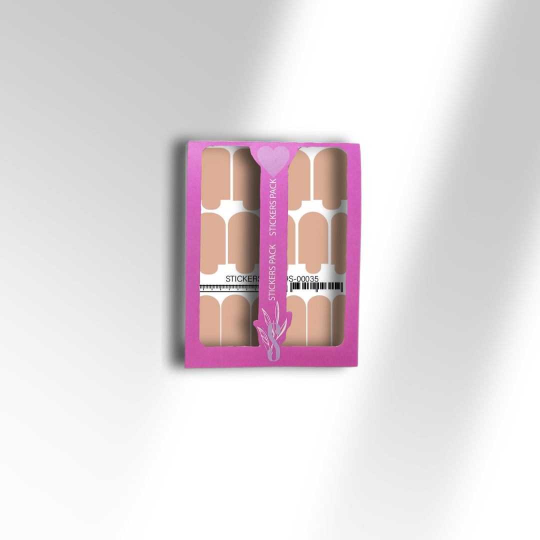 Міні-плівки для нігтів Бежево-рожеві S-00035