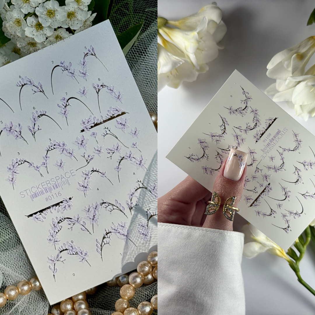 Комбіновані слайдери для нігтів - 0116