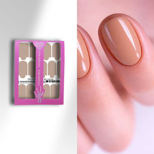 Nail wraps mini Beige S-00036