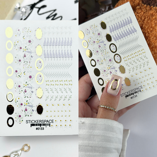 Комбіновані слайдери для нігтів - 0133