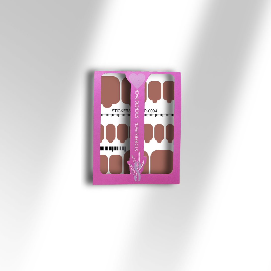 Nail pedicure wraps mini Nude P-00040