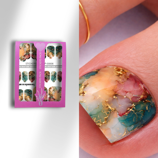 Nail pedicure wraps mini P-00006