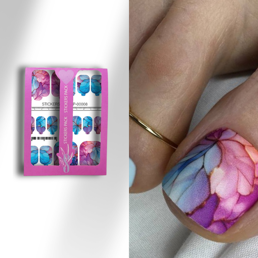 Nail pedicure wraps mini P-00008
