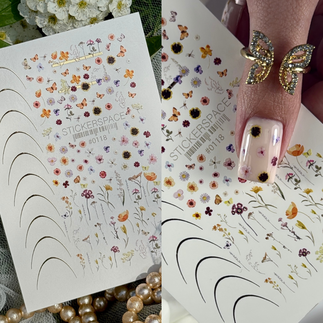 Комбіновані слайдери для нігтів - 0118