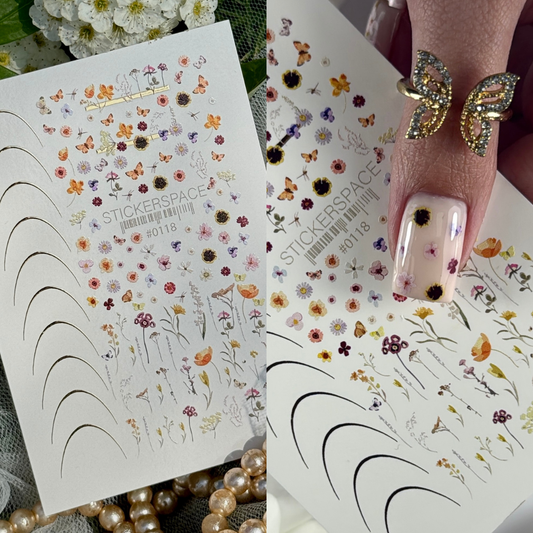 Комбіновані слайдери для нігтів - 0118