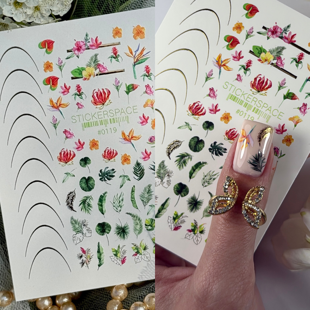 Комбіновані слайдери для нігтів - 0119