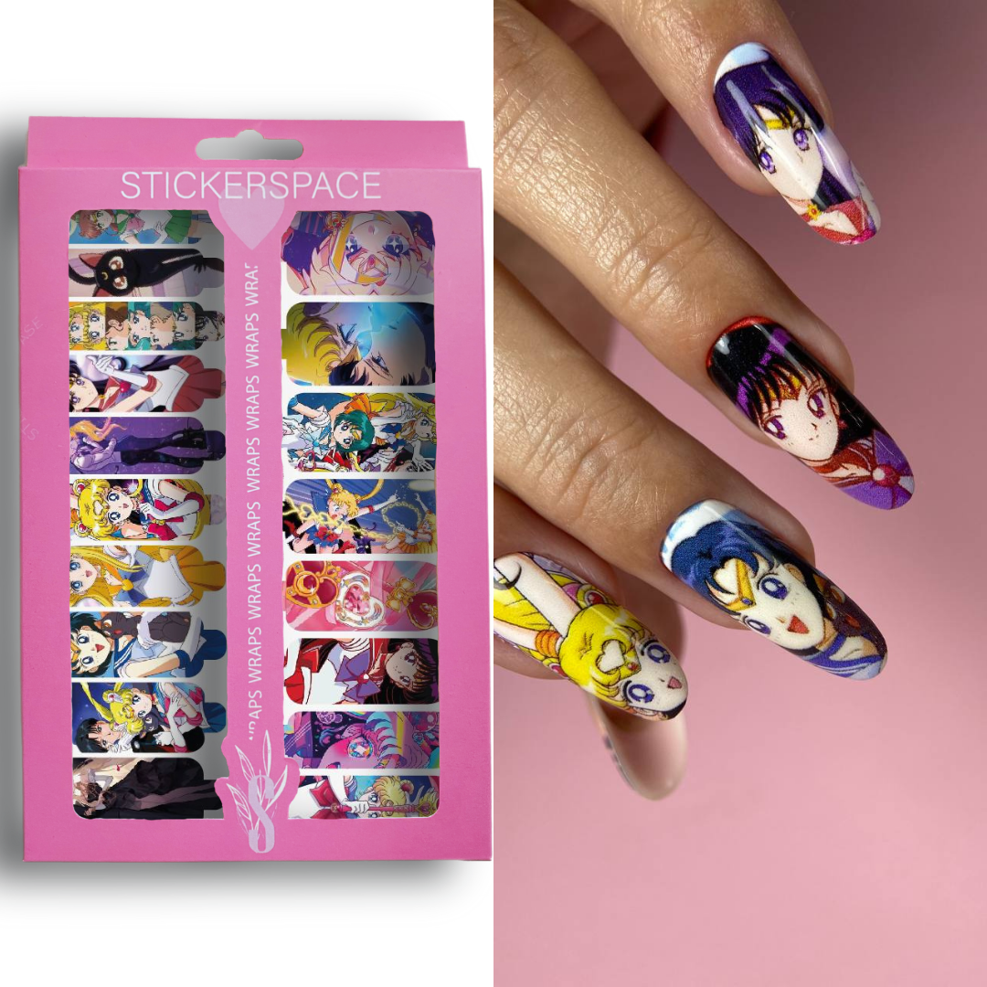 Nail wrap "Sailor moon XL"
