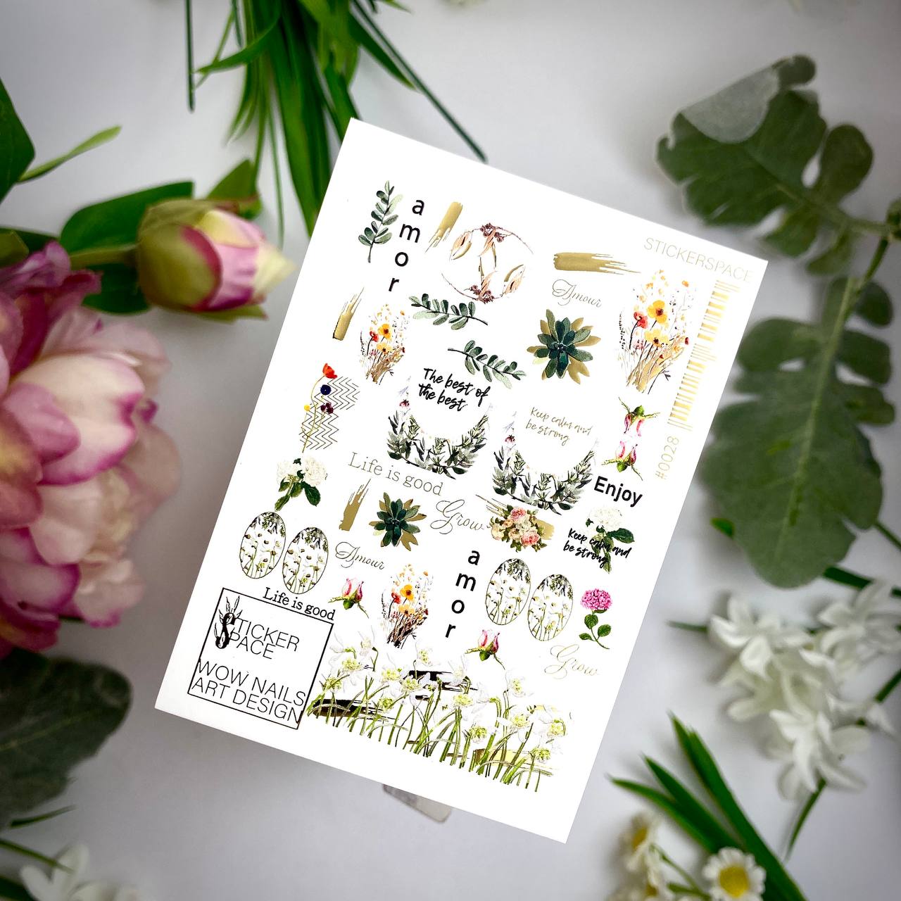 Комбіновані слайдери для нігтів - 0028