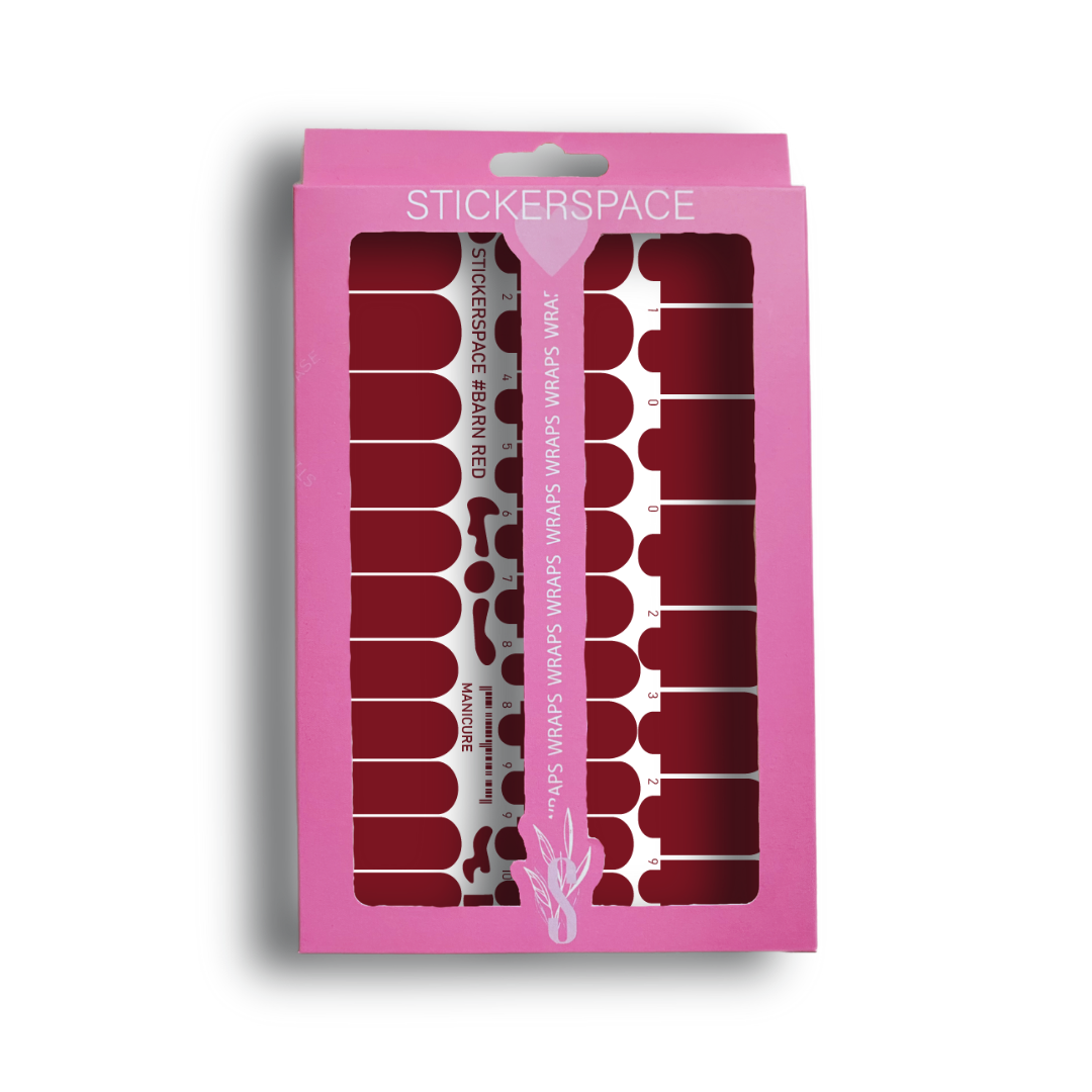 Плівки на нігті "Barn Red"