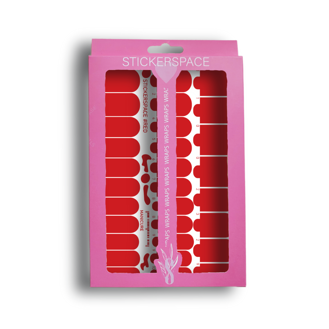 Nail wrap "Red"