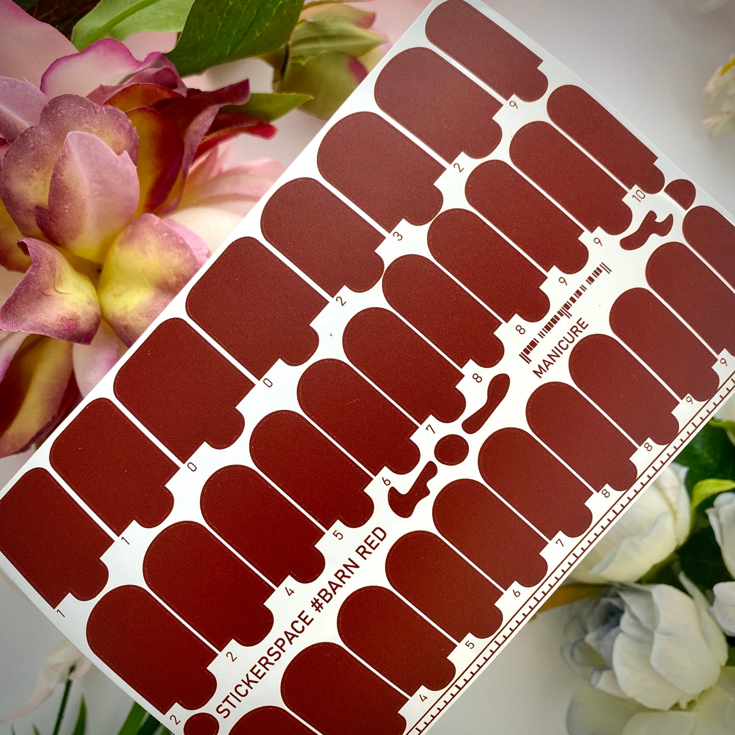 Плівки на нігті "Barn Red"