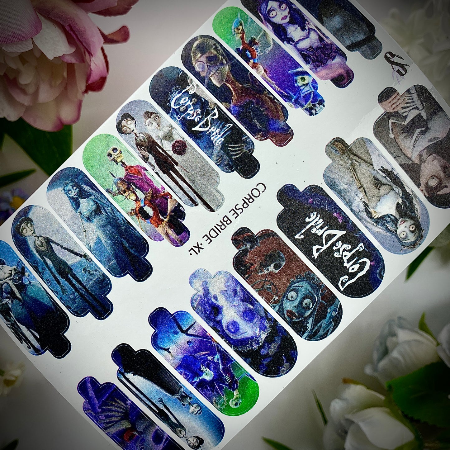 Nail wrap "Corpse Bride XL"